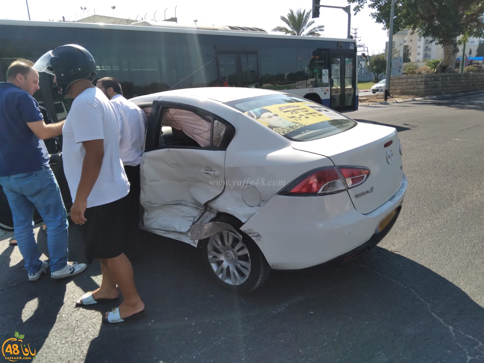يافا: حادث طرق بين مركبتين بيافا يُسفر عن اصابة طفيفة